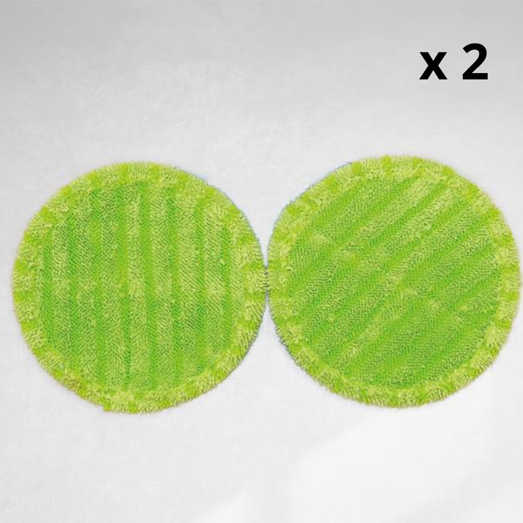 2 Pads Microfibres Steam Twister