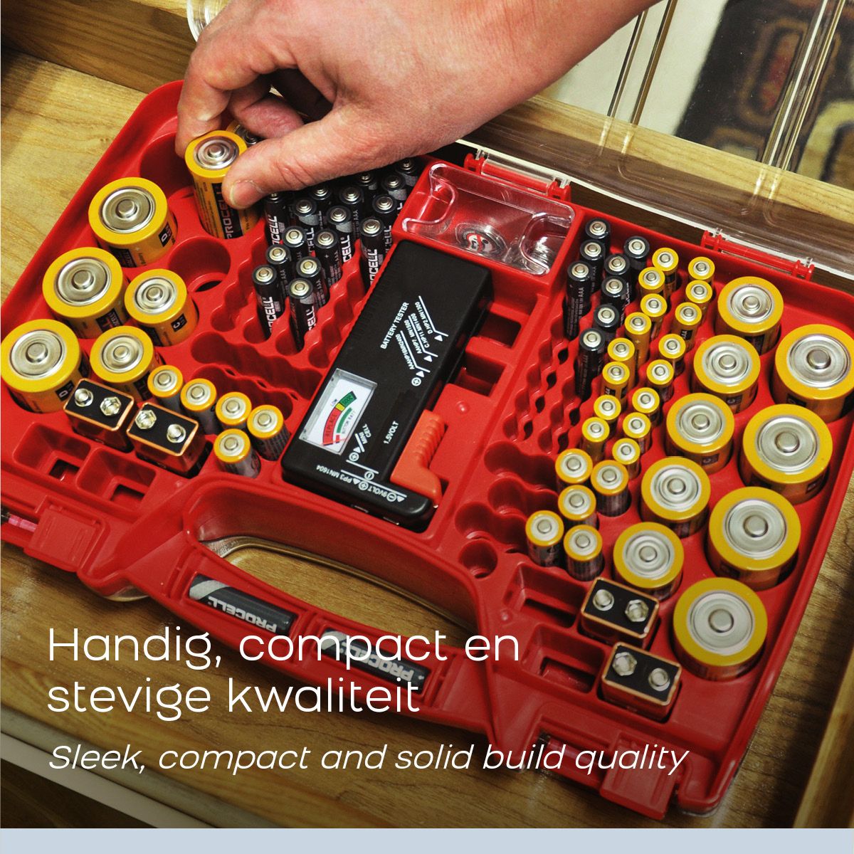 Battery Daddy - Boîte à piles - 180 piles