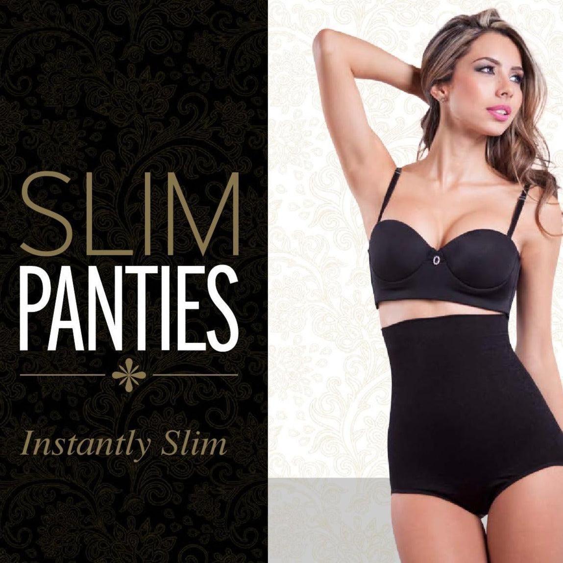 SLIM PANTIES CONTROL NUDE + BLACK - belteleachat